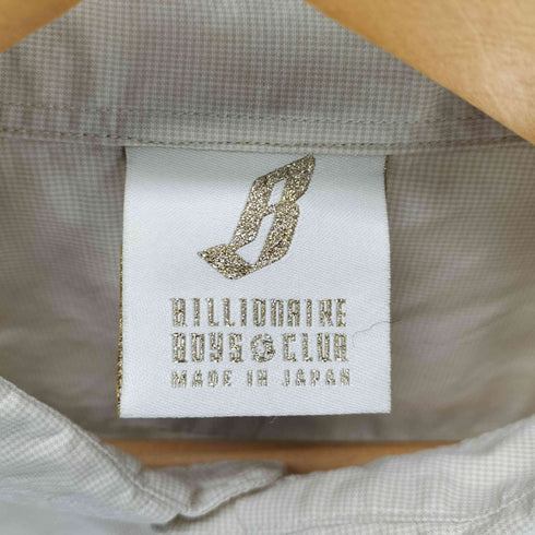 ビリオネアボーイズクラブ Billionaire Boys Club キャラクター 刺繍 ワイドカラー コットン L/S シャツ メンズ import:M