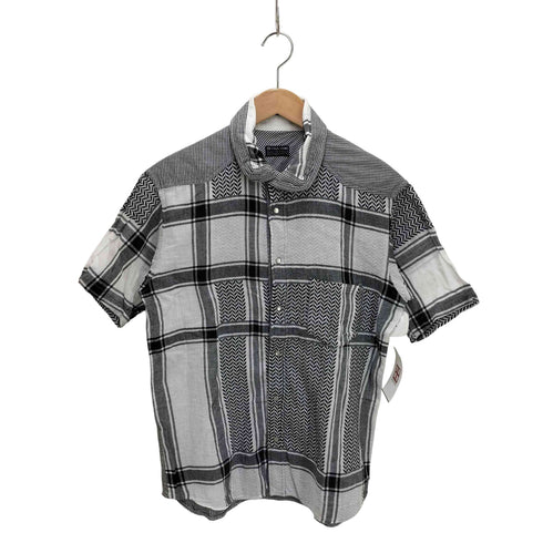 FINAL HOMME 切替 丸襟 総柄シャツ archive メンズ JPN:M
