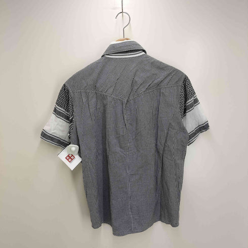 FINAL HOMME 切替 丸襟 総柄シャツ archive メンズ JPN:M