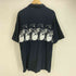 MANICDEE 木ボタン フロントプリント S/S コットンシャツ メンズ