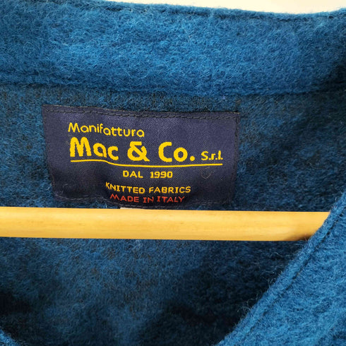 Mac & Co. イタリア製 BURBANK STUDIO HOLLYYWOOD ウール ポリ ニット カーディガン イタリア製生地 レディース JPN:M