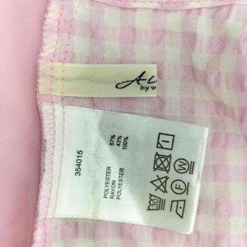 アリーバイダブルクローゼット Alley w closet ギンガムチェックフリルサロペット レディース