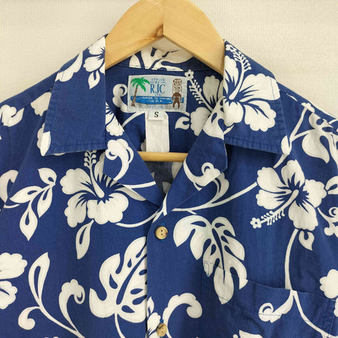 ロバートジェイクランシー RJC USA製 ハイビスカス 開襟 S/S アロハシャツ メンズ import:S