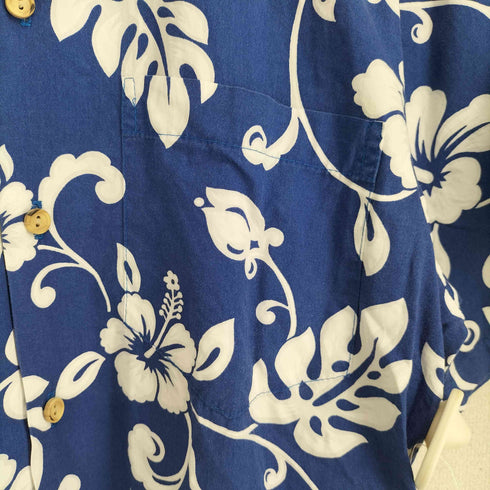 ロバートジェイクランシー RJC USA製 ハイビスカス 開襟 S/S アロハシャツ メンズ import:S
