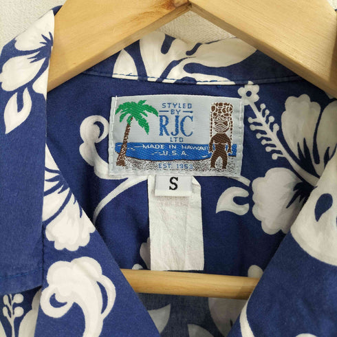 ロバートジェイクランシー RJC USA製 ハイビスカス 開襟 S/S アロハシャツ メンズ import:S