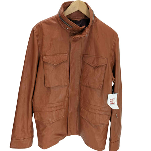 ソフネット SOPHNET. 12AW WASHED LEATHER FIELD BLOUSON ウォッシュド レザー フィールド ブルゾン M-65 型 メンズ