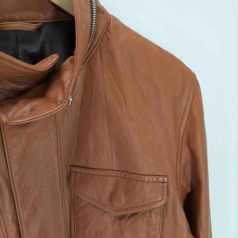 ソフネット SOPHNET. 12AW WASHED LEATHER FIELD BLOUSON ウォッシュド レザー フィールド ブルゾン M-65 型 メンズ