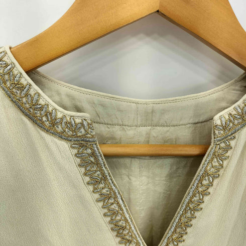 ヌキテパ NE QUITTEZ PAS MOSS RAYON ZARI EMB PANEL ドレス レディース JPN:S