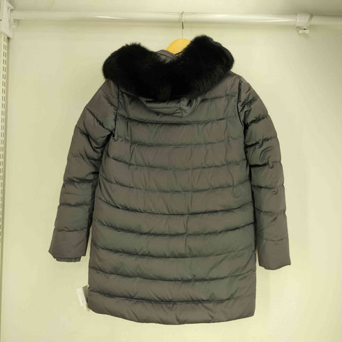 Filomo フォックスファー フーデッド ダウン ロングコート レディース import:M