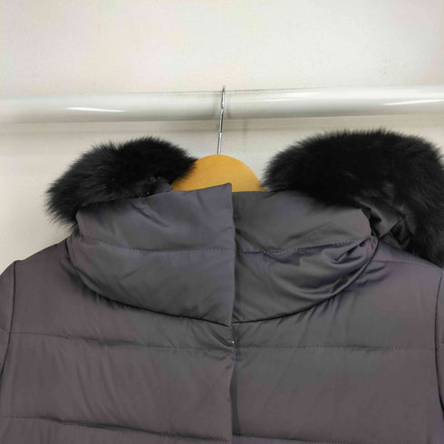 Filomo フォックスファー フーデッド ダウン ロングコート レディース import:M