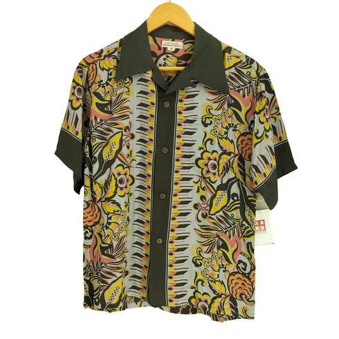 ウエアハウス WAREHOUSE LAND OF ALOHA 花柄 ループカラー S/S アロハシャツ メンズ import:M