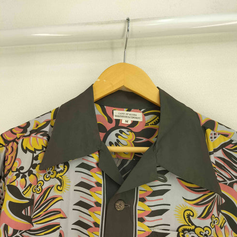 ウエアハウス WAREHOUSE LAND OF ALOHA 花柄 ループカラー S/S アロハシャツ メンズ import:M
