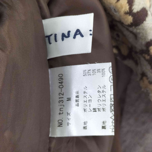 ティーナジョジュン TINA:JOJUN 花柄ノースリーブワンピース レディース JPN:M