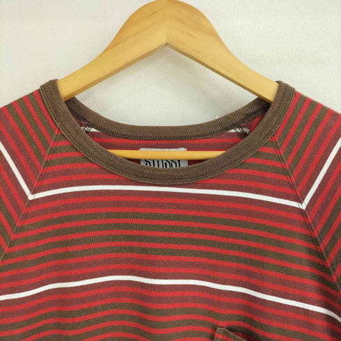 ステューシー Stussy マルチボーダー ラグランスリーブ S/S Tシャツ メンズ import:M