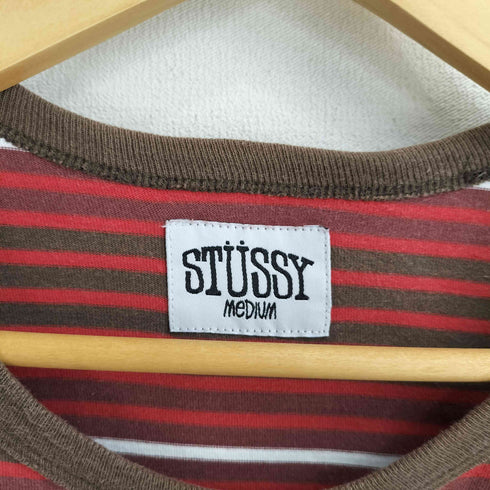 ステューシー Stussy マルチボーダー ラグランスリーブ S/S Tシャツ メンズ import:M
