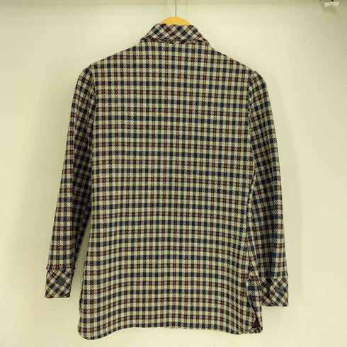 シアーズ Sears 70S ポリ混 アクリル チェック L/S シャツ レディース 10
