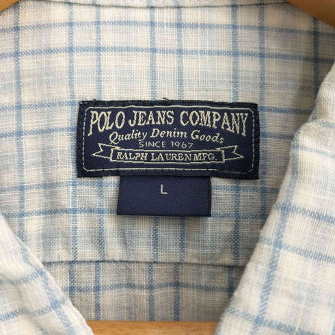 ポロジーンズカンパニーラルフローレン POLO JEANS COMPANY RALPH LAUREN チェック S/S シャツ メンズ import:L