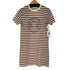 メゾンキツネ MAISON KITSUNE フロントプリント S/S ボーダーワンピース レディース JPN:S