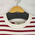 メゾンキツネ MAISON KITSUNE フロントプリント S/S ボーダーワンピース レディース JPN:S