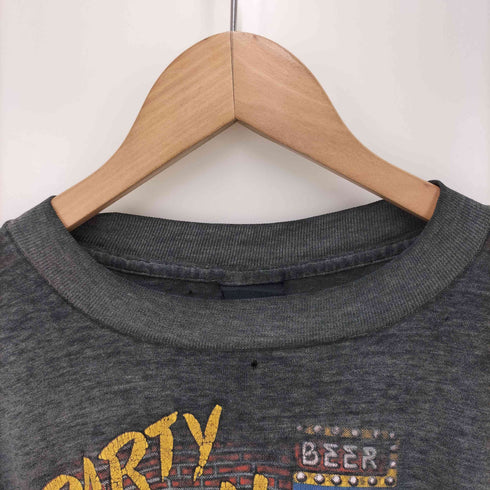 ハーレーダビッドソン HARLEY-DAVIDSON 80s 87年コピーライト 3Dエンブレム 両面プリント アニマル 半袖tシャツ vintage メンズ