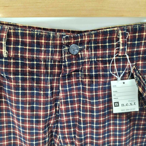チェック コーデュロイ カーゴパンツ メンズ JPN:M