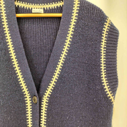 スティーブンアラン Steven Alan WOOL LONG KNIT VEST ウールロング ニットベスト レディース