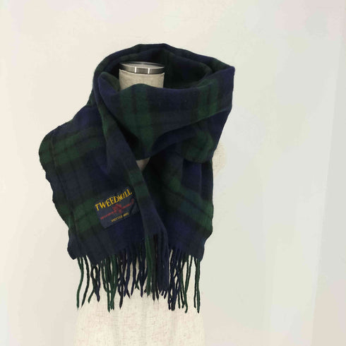 ツイードミル TWEEDMILL ラムウール チェック マフラー レディース