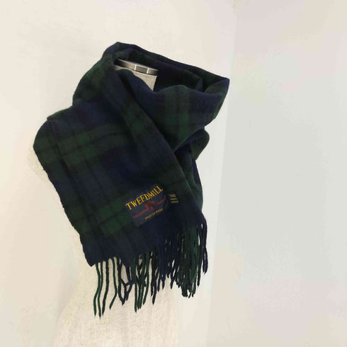 ツイードミル TWEEDMILL ラムウール チェック マフラー レディース