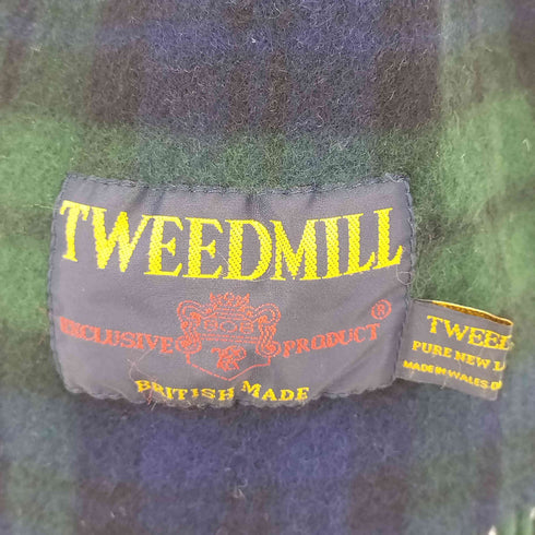 ツイードミル TWEEDMILL ラムウール チェック マフラー レディース