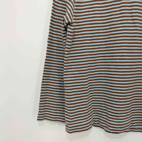 フォーティーファイブアール 45R 縞天竺の四角Tシャツ レディース