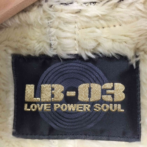 LB-03 LOVE POWER SOUL Y2K ファー フェイクスエードジャケット レディース