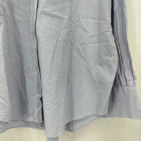 ザラ ZARA STRIPED POPLIN SHIRT ストライプシャツ レディース import:L