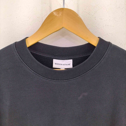 メゾンキツネ MAISON KITSUNE FOX HEAD PATCH REGULAR SWEATSHIRT パッチ クルーネックスウェット メンズ import:S