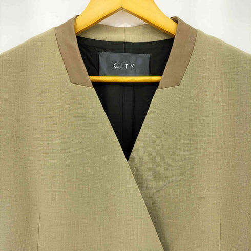 シティー CITY ウール ダブルクロスジレ レディース FREE