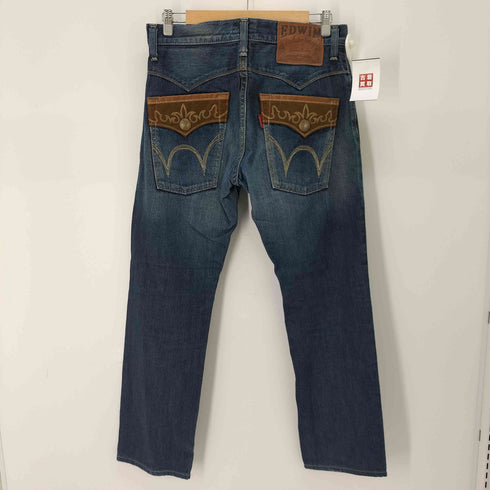 エドウィン EDWIN Exclusive Vintage ウエスタン フラップストレートデニム メンズ UK:30-31
