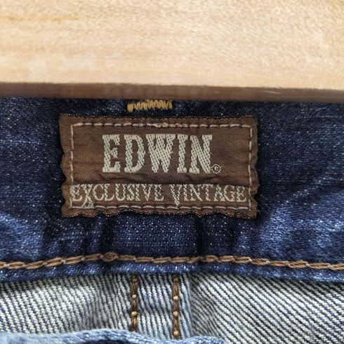 エドウィン EDWIN Exclusive Vintage ウエスタン フラップストレートデニム メンズ UK:30-31