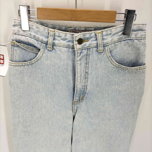 ゲスジーンズ GUESS JEANS 90S USA製 裾ジップ ケミカルウォッシュ テーパード デニム パンツ レディース 28