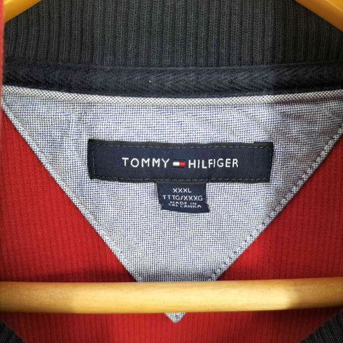 トミーヒルフィガー TOMMY HILFIGER ロゴ刺繍 ハーフジップ スウェット メンズ XXXL