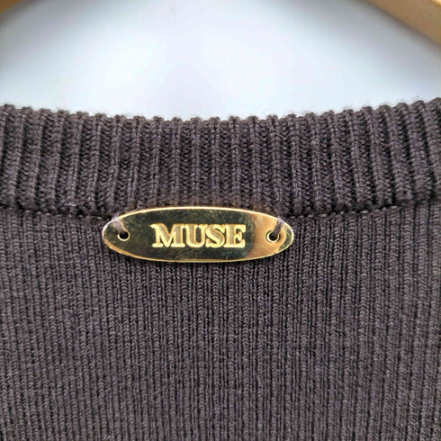 ミューズデドゥーズィエムクラス MUSE de Deuxieme Classe 23AW WONDER RIB クルーネック ニットプルオーバー レディース