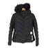 ザラ ZARA ファー フーデッド 中綿コート レディース import:M
