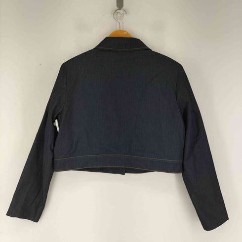 ザラ ZARA コントラストステッチ入りショートジャケット レディース import:M