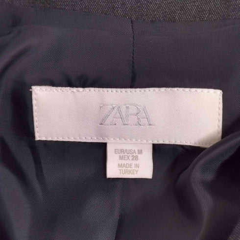 ザラ ZARA コントラストステッチ入りショートジャケット レディース import:M