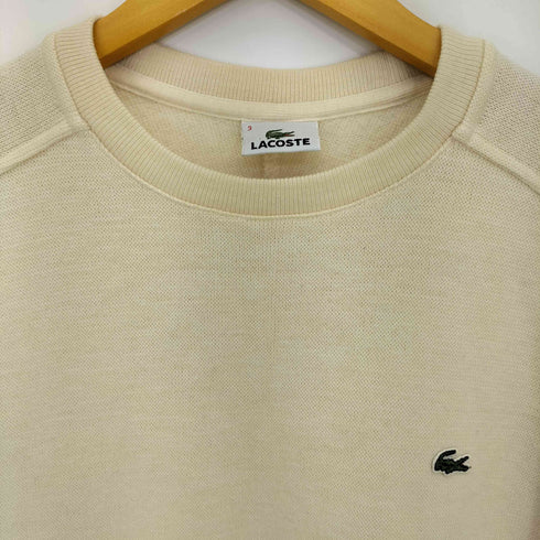 ラコステ LACOSTE 90s ラグランスリーブ ロゴ刺繍 ウールアクリル クルーネックニット メンズ 3
