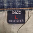 BLUE QI ER ビーズ刺繍 Y2k フレアデニム レディース JPN:L
