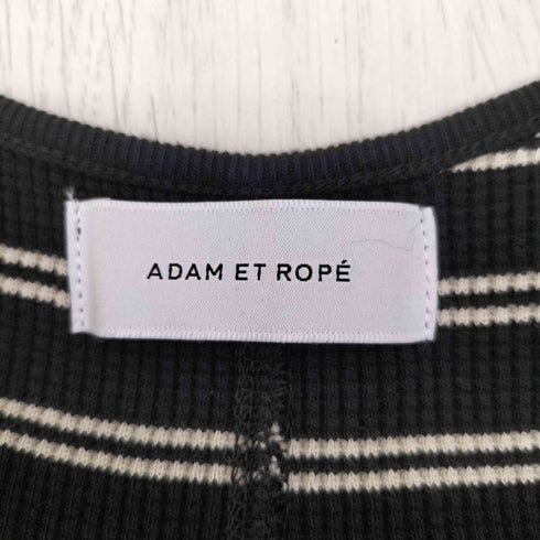 アダムエロペ Adam et Rope ワッフル ボーダー ワンピース レディース FREE