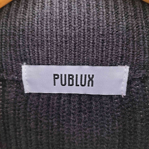 パブリュクス PUBLUX ジップアップリブニット メンズ import:S