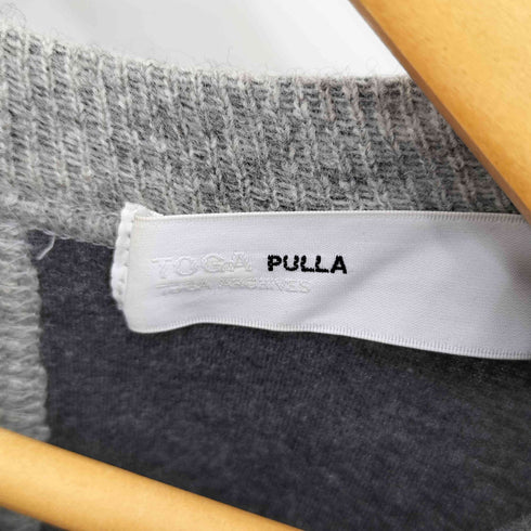 トーガプルラ TOGA PULLA バックオープン コットンウール クルーネックニット レディース JPN:38