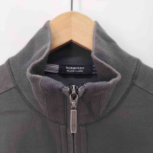バーバリーブラックレーベル BURBERRY BLACK LABEL ジップアップ スウェットジャケット トラックジャケット メンズ JPN:2