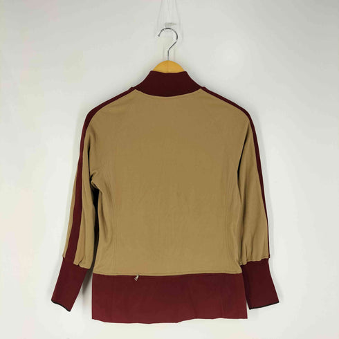 プラダ PRADA イタリア製 異素材切替 ツートン ジップアップジャケット レディース import:M