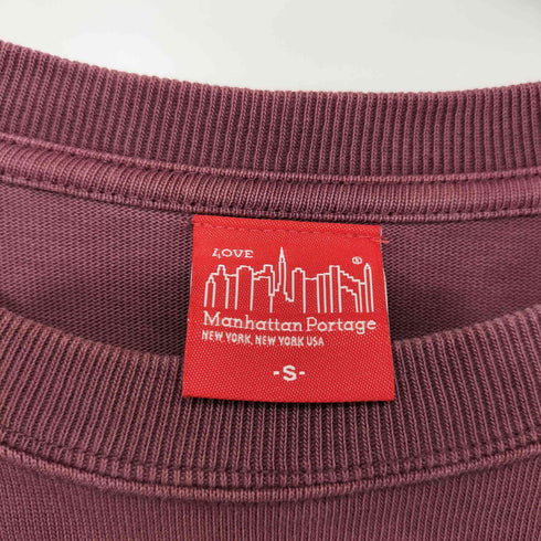 マンハッタンポーテージ Manhattan Portage ロゴプリント クルーネック L/S Tシャツ メンズ import:S